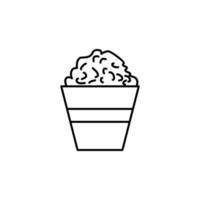 popcorn vector icoon illustratie