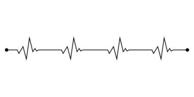 hartslag lijn icoon. kardiogram lijn icoon. ekg en cardio symbool. hart ritme toezicht houden op pulse lijn. hart ritme pulse tarief en bloed druk pulse spoor. vector