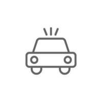 auto lijn vector icoon illustratie