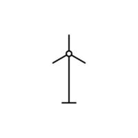 windmolen schets vector icoon illustratie