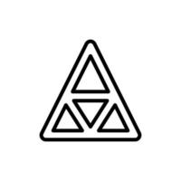 driehoek esoterisch symbool vector icoon illustratie