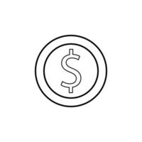 een cent cent vector icoon illustratie
