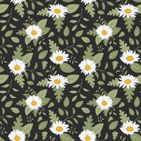 collectie daisy bloemen naadloos patroon om af te drukken vector