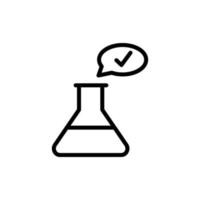fles, chemie, controleren Mark vector icoon illustratie