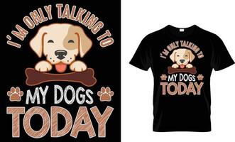 hond, hondje, poot, huisdier typografie t-shirt ontwerp vector