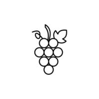 druiven schets vector icoon illustratie