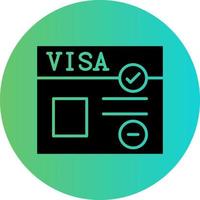 Visa vector icoon ontwerp