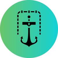 schip anker vector icoon ontwerp