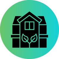 eco huis vector icoon ontwerp