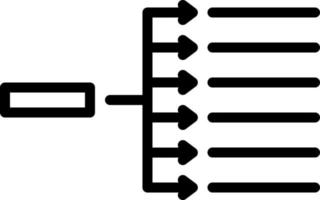 lijn icoon voor adressering vector