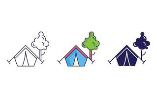 tent vector pictogram