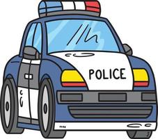 Politie auto tekenfilm gekleurde clip art illustratie vector