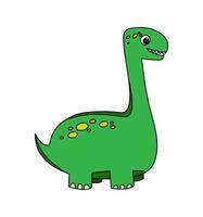 dinosaurus karakter vector kleur tekening illustratie geïsoleerd Aan wit achtergrond