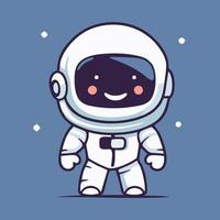 schattig astronaut mascotte vector tekenfilm stijl