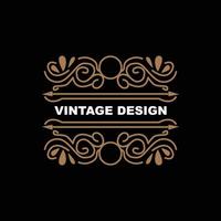 retro wijnoogst ontwerp, luxueus minimalistische vector ornament logo, met mandala en batik stijl, Product merk illustratie, uitnodiging, banier, mode