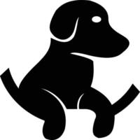 grappig hond logo ontwerp vector