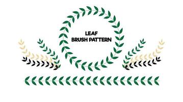 groen bladeren borstel patroon vector
