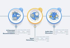 ve voor netwerken vector infographic sjabloon