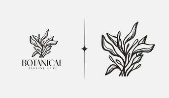 blad bloem boom monolijn. universeel creatief premie symbool. vector teken icoon logo sjabloon. vector illustratie