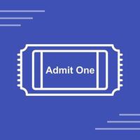 film ticket vector icoon