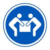 symbool twee personen lift teken vector