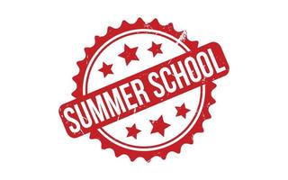 zomer school- rubber postzegel zegel vector