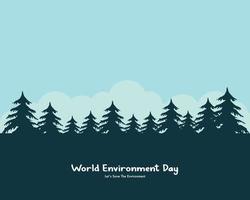 wereld milieu dag natuur illustratie vector