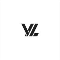 vl of lv logo ontwerp vector Sjablonen