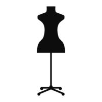 dummy vector icoon. mannequin illustratie teken. kleding op te slaan symbool.