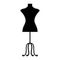 dummy vector icoon. mannequin illustratie teken. kleding op te slaan symbool.