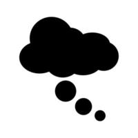 wolk toespraak bubbel vector icoon. dialoog illustratie teken. babbelen symbool of logo.