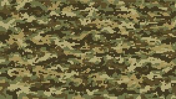 gras grond pixel, leger camouflage patroon vector