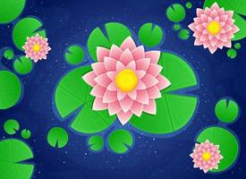 water lelie bloem vector ontwerp illustratie geïsoleerd Aan achtergrond