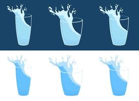 water plons in glas vector ontwerp illustratie geïsoleerd Aan achtergrond