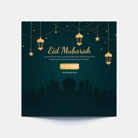 vector eid mubarak ontwerp achtergrond voor groet moment Aan sociaal post