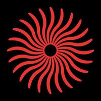 abstract rood bloem, abstract achtergrond met spiraal vector