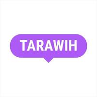 tarawih gids Purper vector uitroepen banier met tips voor een vervulling Ramadan ervaring