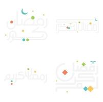 vector illustratie van Ramadan kareem Arabisch schoonschrift voor moslim feesten.