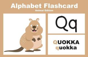 dier alfabet geheugenkaart. leerzaam afdrukbare geheugenkaart. vector illustraties.
