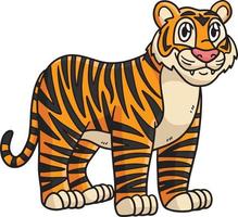 tijger cartoon gekleurde clipart illustratie vector