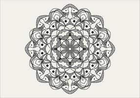 circulaire patroon in het formulier van mandala met bloem voor henna, mehndi, tatoeëren, decoratie. decoratief ornament in etnisch oosters stijl. schets tekening hand- trek vector illustratie.