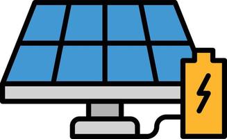 zonne-energie-batterij illustratie vector