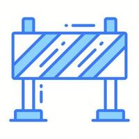 bouw barrière vector ontwerp in modieus stijl, gemakkelijk naar gebruik icoon