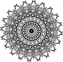 gemakkelijk circulaire patroon in het formulier van mandala voor henna, mehndi, tatoeëren, decoratie. decoratief ornament in etnisch oosters stijl. kleur boek bladzijde vector