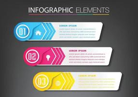 moderne tekstvaksjabloon, banner infographics vector