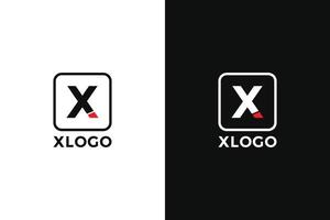 x brief logo sjabloon vector