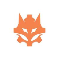 vos hoofd uitrusting modern creatief logo vector