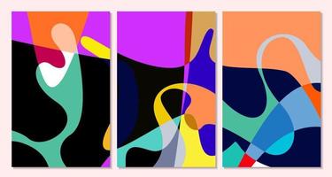 vector kleurrijk abstract vloeistof en kromme achtergrond voor zomer banier