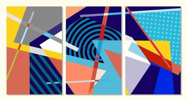vector kleurrijk meetkundig abstract achtergrond voor zomer banier