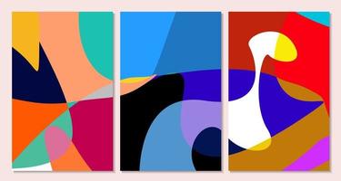 vector kleurrijk abstract vloeistof en kromme achtergrond voor zomer banier